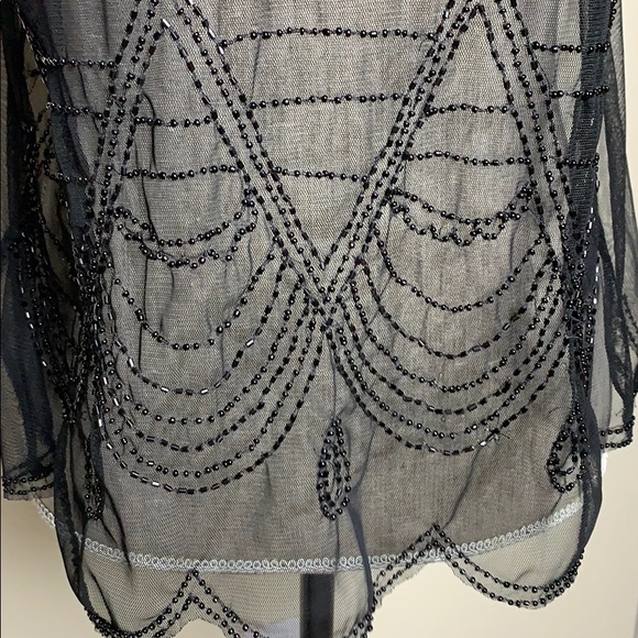 American Eagle Outfitters Sheer Beaded Top - Picture 16 of 16